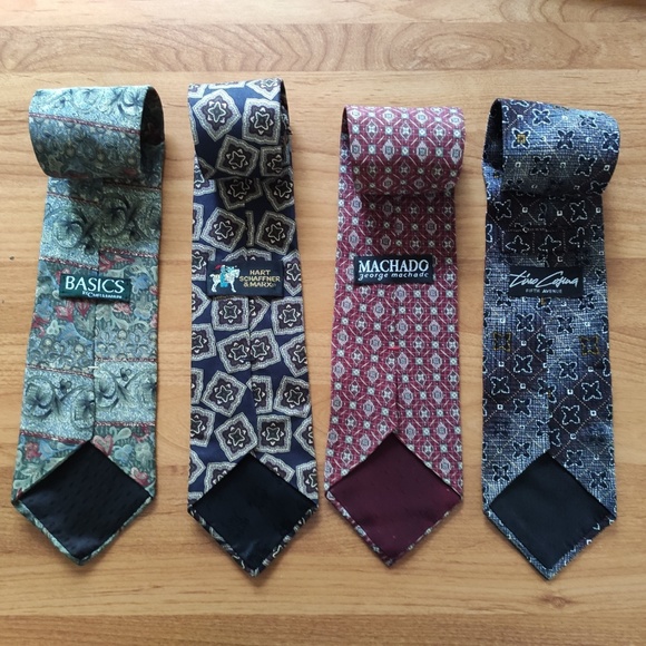 Lot of 4 100% silk neckties - Picture 2 of 3
